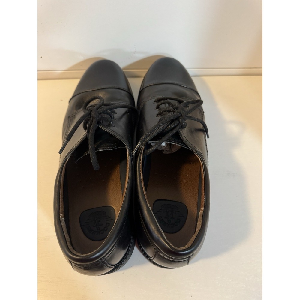 Dockers Black Leather Oxford Cap Toe Lace Dress Shoes Mens " SIZE 15 "m 90-2214 - Picture 3 of 5